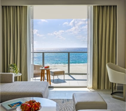 A suite with a view of the ocean at Amrit Ocean Suite