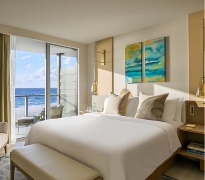A room at Amrit Ocean Resort