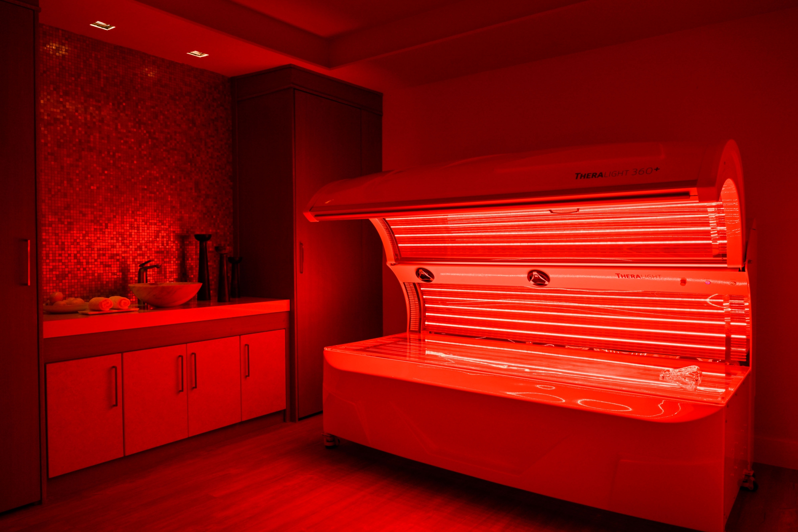 Red Light Therapy treatment room at Amrit Ocean Resort Wellness Spa.