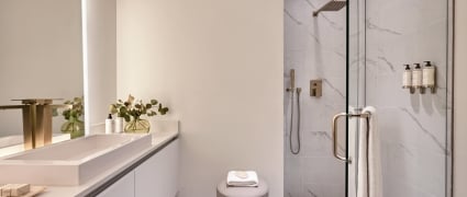 Ocean View Wellness residence bathroom at Amrit Ocean