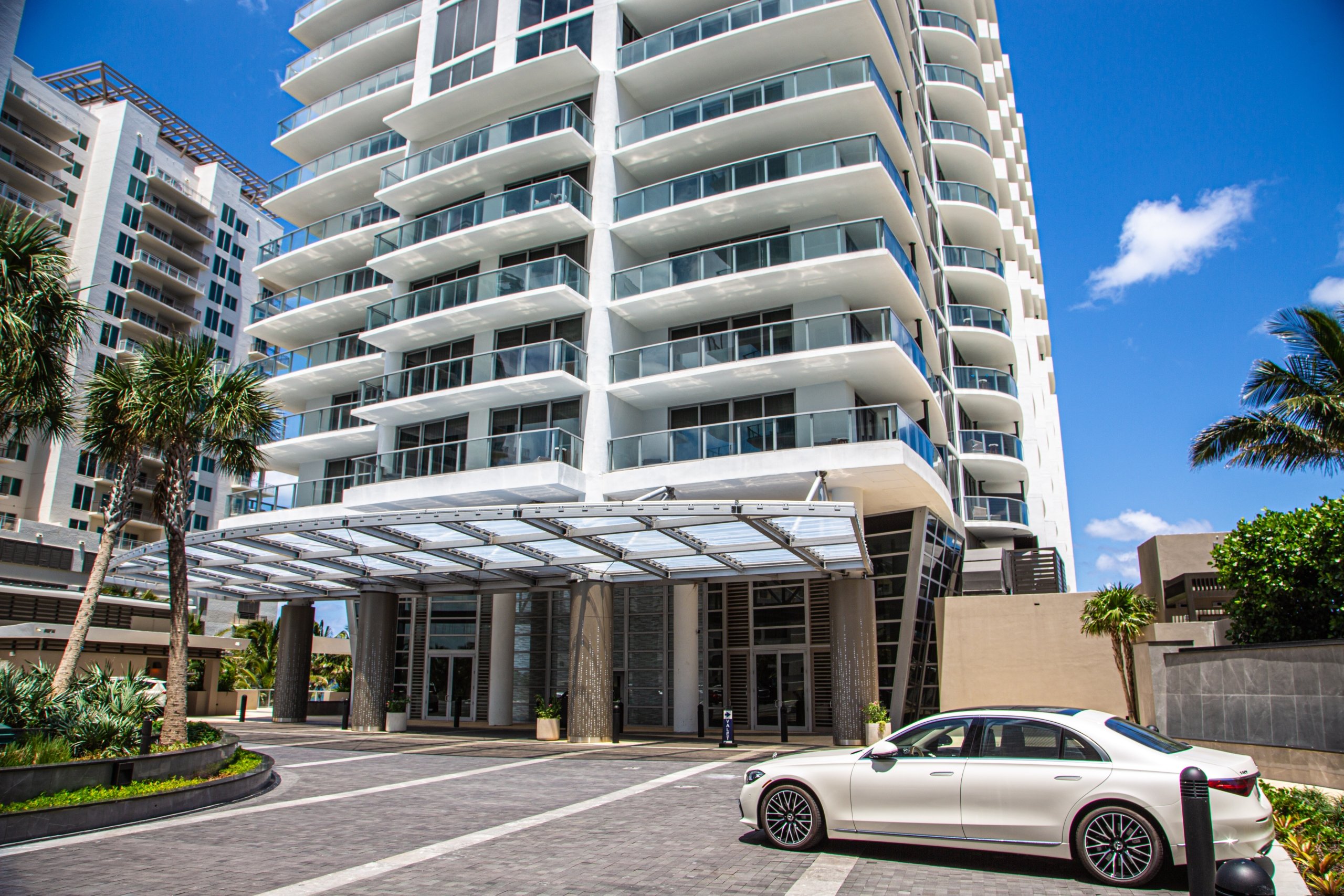 Exterior of Amrit Ocean Resort entrance