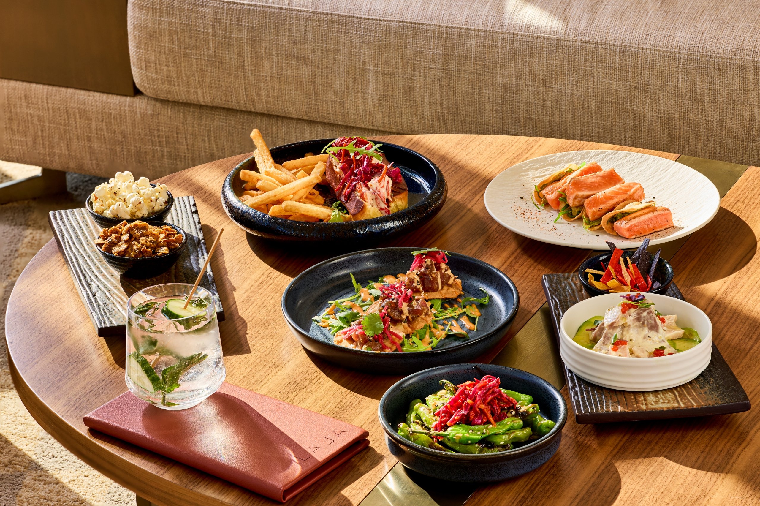 A spread of dishes at LALA