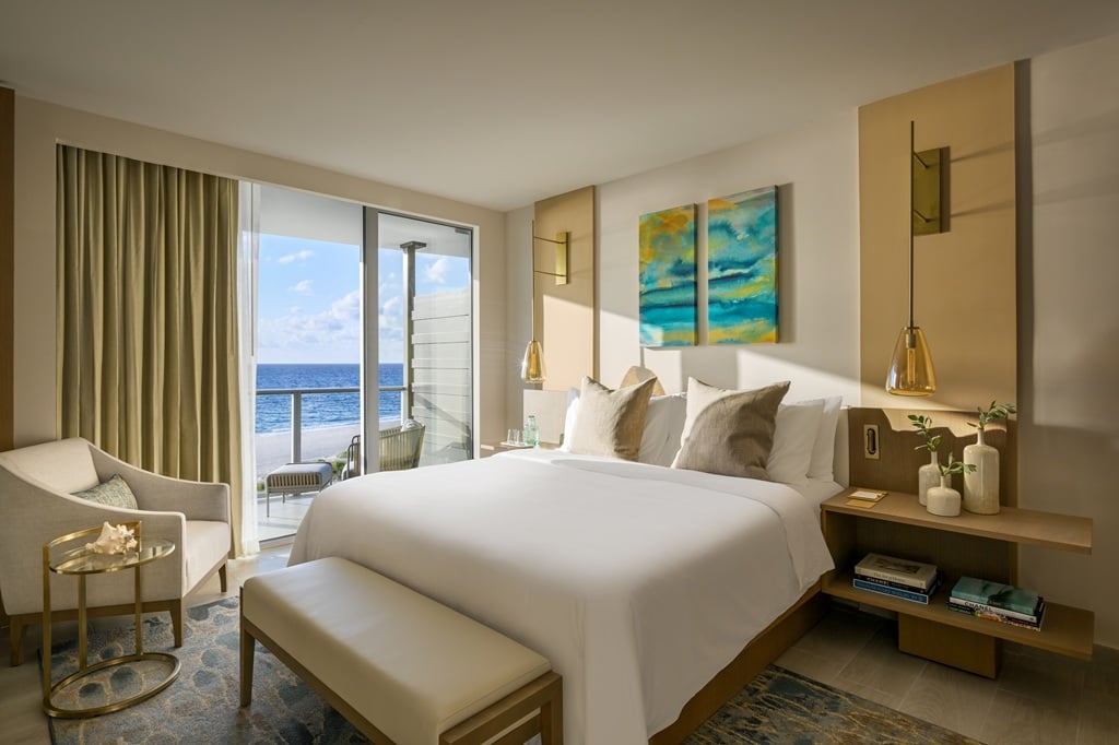 Jr suite king room at Amrit Ocean Resort