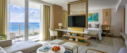 Jr suite king room at Amrit Ocean Resort