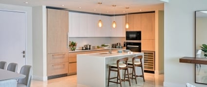 Kitchen of Ocean view Wellness Residence at Amrit Ocean Resort