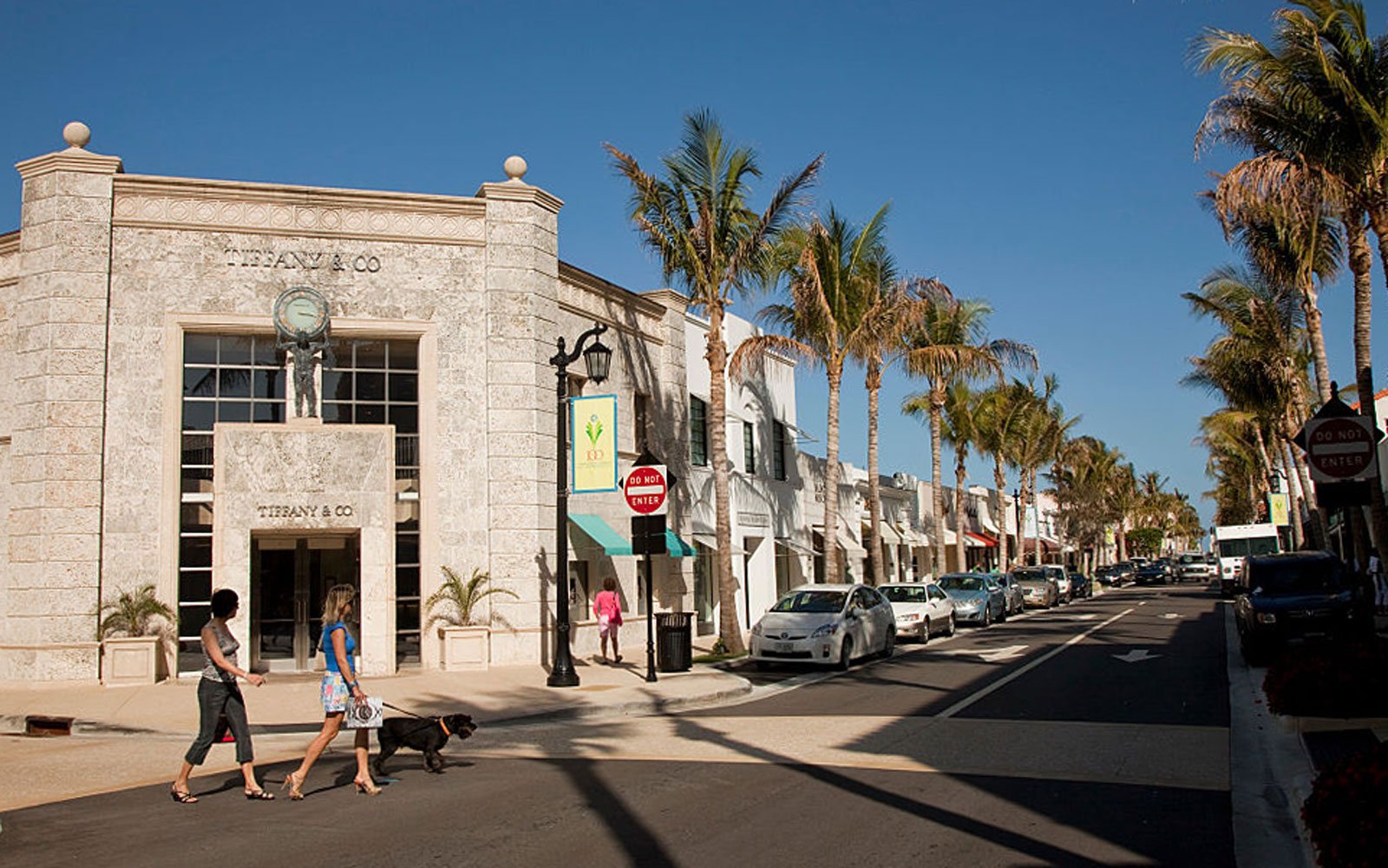 Worth ave in the shopping district of Palm Beach