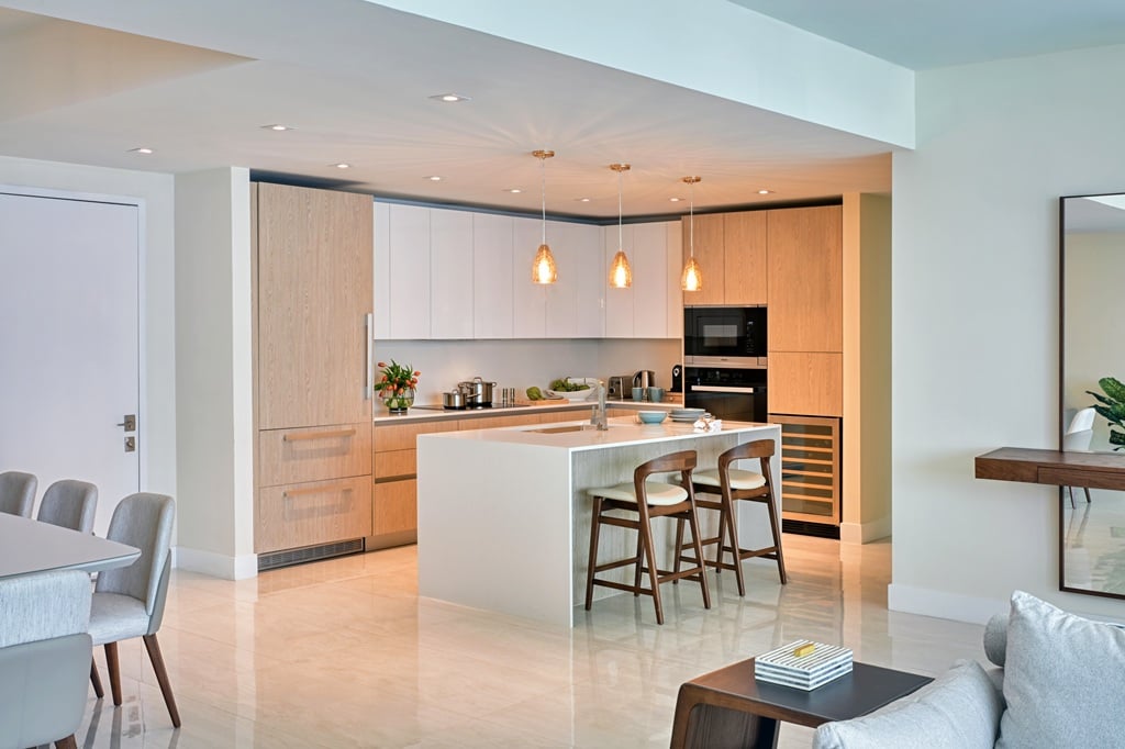 Luxurious kitchen of Wellness residence at Amrit Ocean Resort and Residences